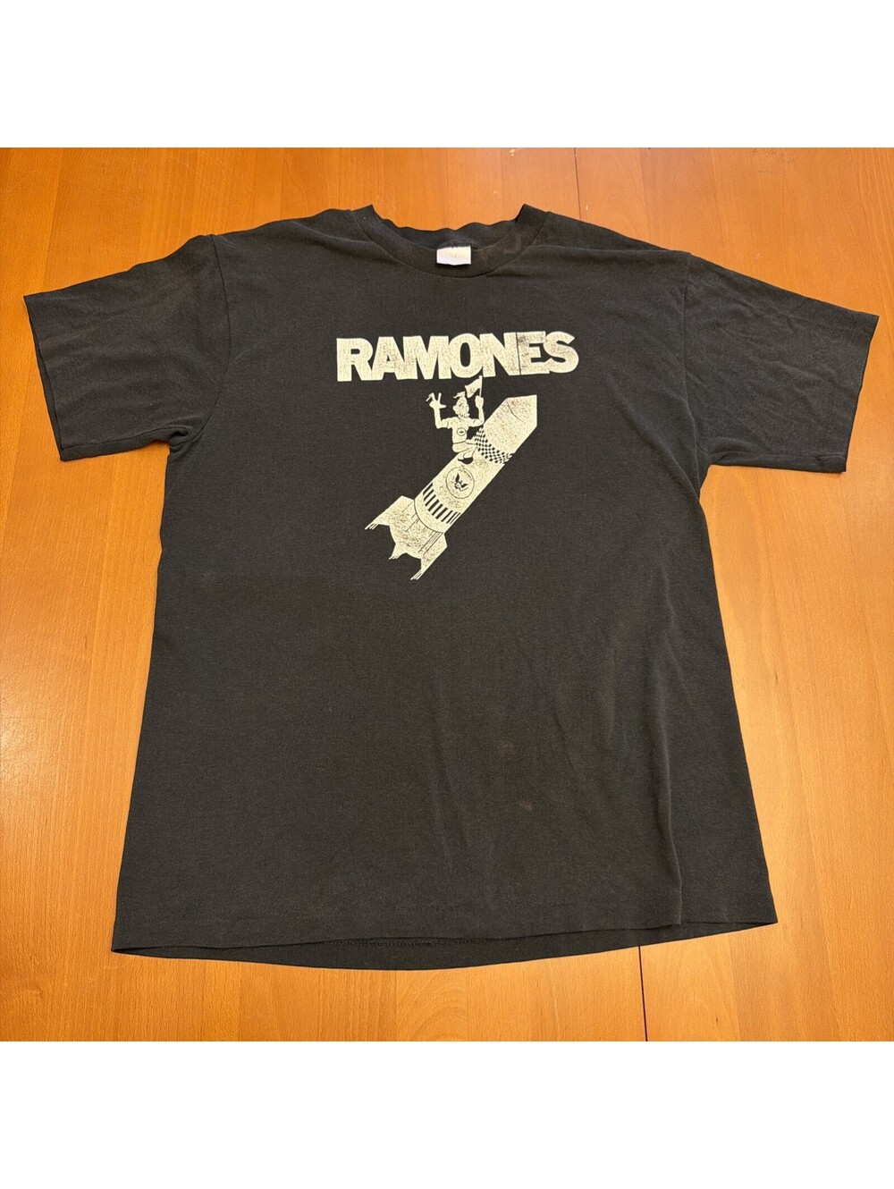 Vintage 1980s RAMONES Rocket To Russia Promo T-SHIRT Punk